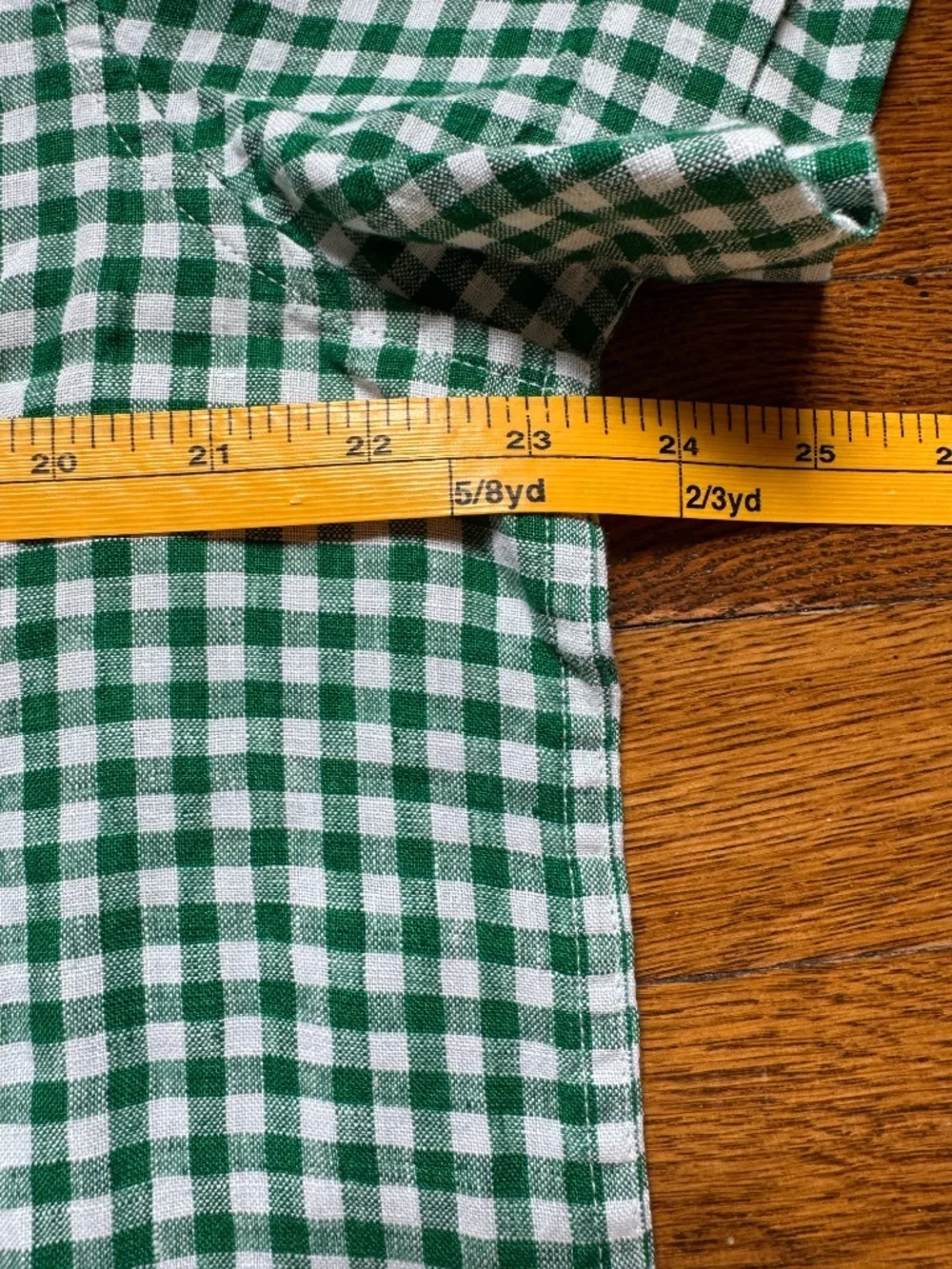 J Crew Short-sleeve linen camp-collar shirt in gingham